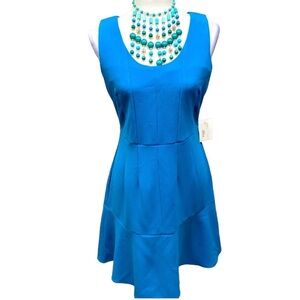 Altar’d State Blue Peplum Hem Sleeveless Dress